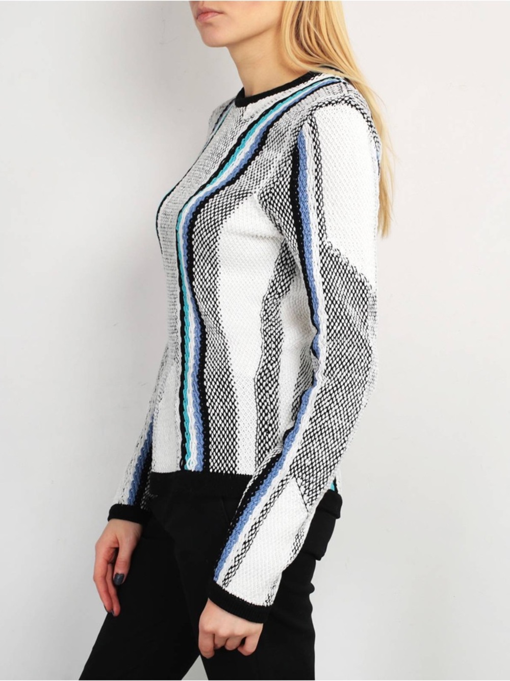 Peter Pilotto Scoop-Neck Striped Knit Sweater - Picture 4 of 15